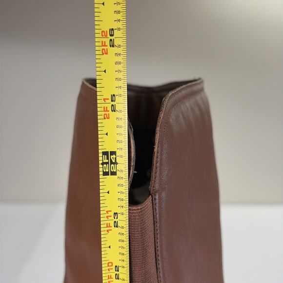 NWOT Naturalizer Denny Over-The-Knee Womens 9.5M Brown Leather Boot Bnfts Chrty - Picture 13 of 16